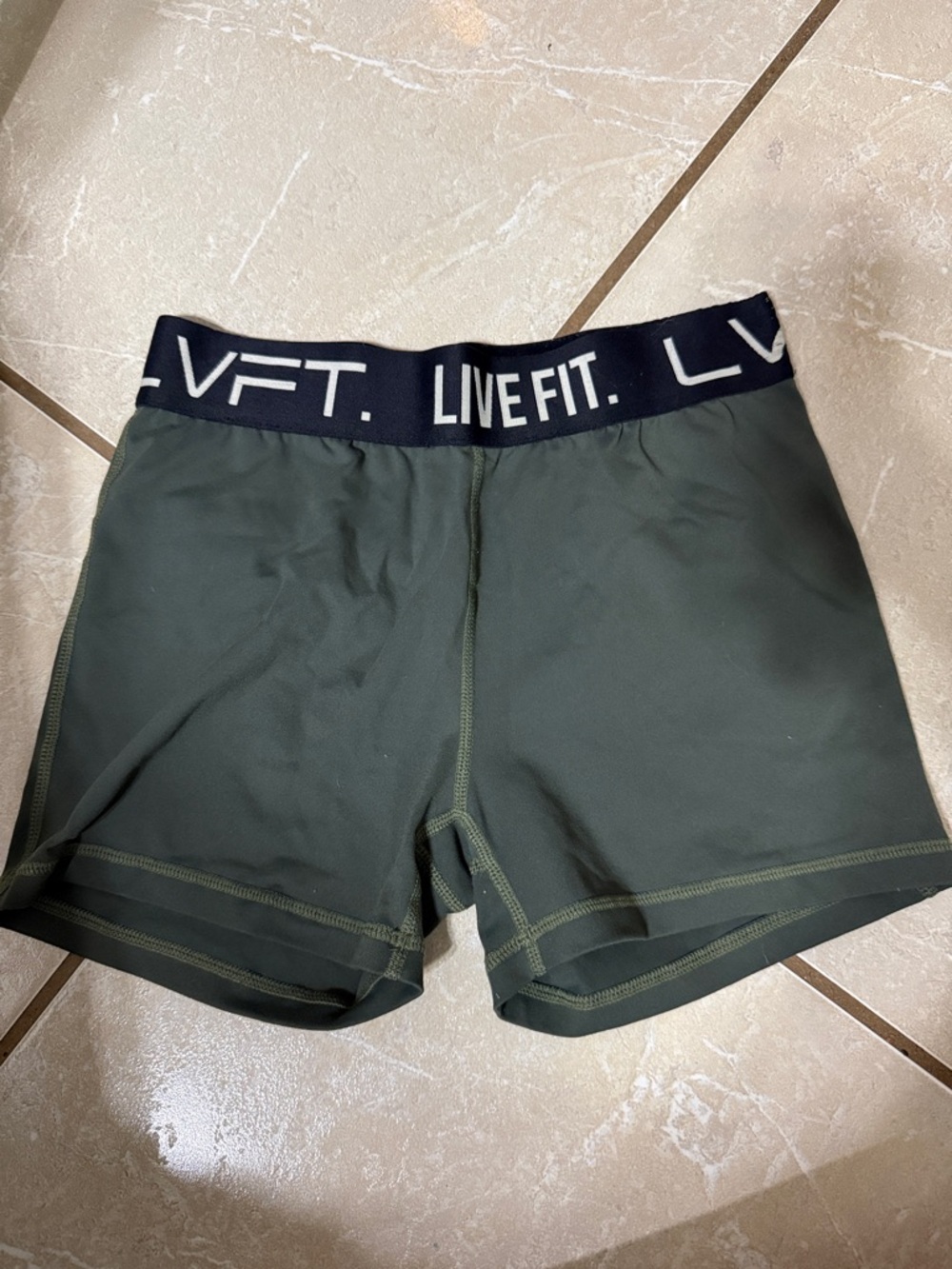 LIVE FIT. Women's Olive Athletic Shorts